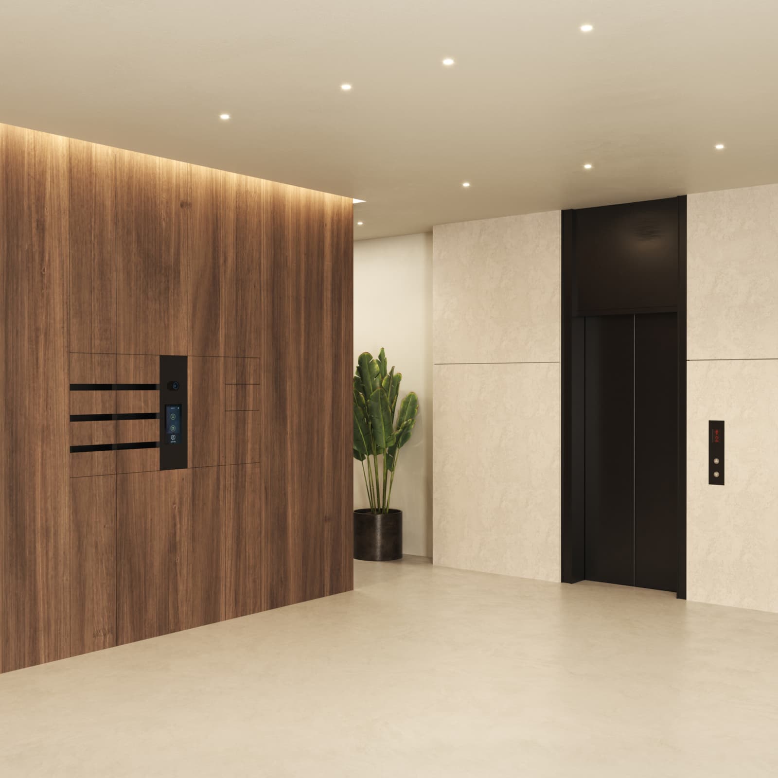 ONZO brievenbus met houtdesign en kleuraccent